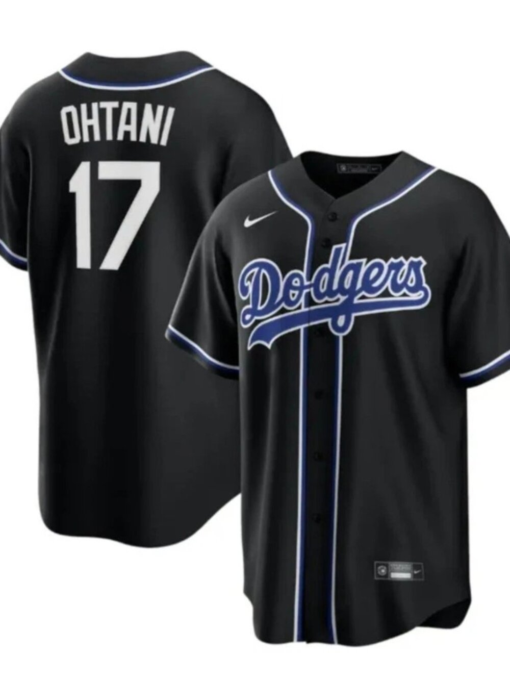 Nike Shohei Ohtani Los Angeles Dodgers Black Stitched Jersey - Various Sizes